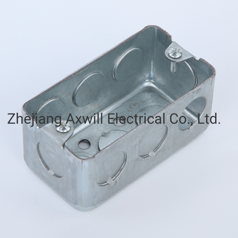 1.60mm Thickness with 8-32unf Equip Screw Steel Outlet Box